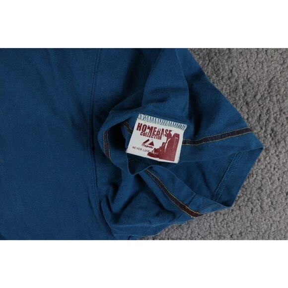 VTG Majestic Homebase Collection T Shirt Mens L Blue NY Yankees Embroidered Logo - Picture 3 of 5
